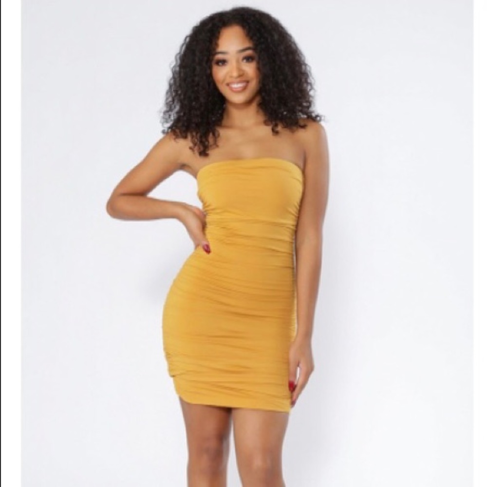 BRAND NEW- Ruched Dress